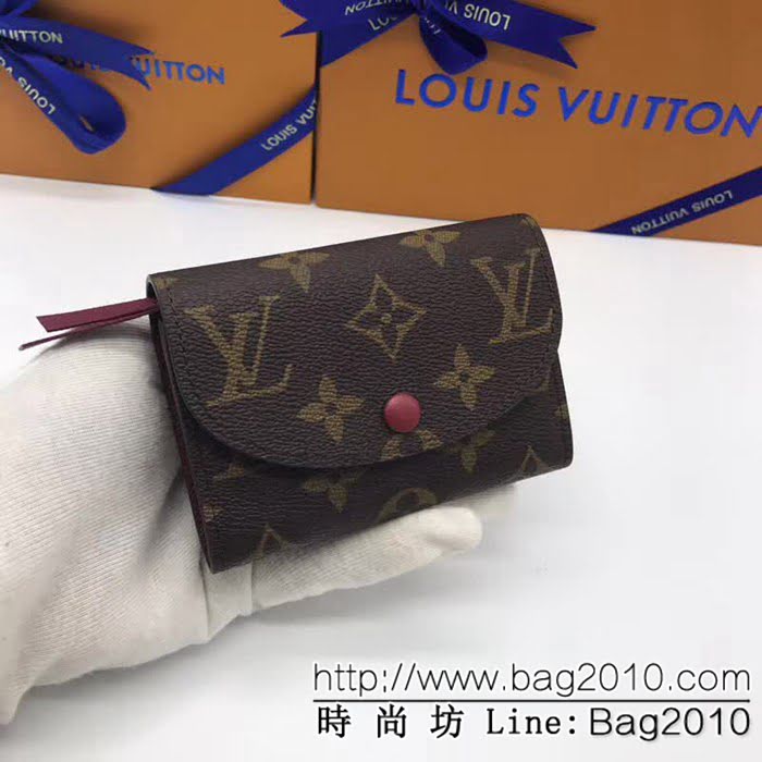 路易威登LV頂級原單 M41939紫海外原單 多彩信封式零錢包 女士錢包 ZY1062